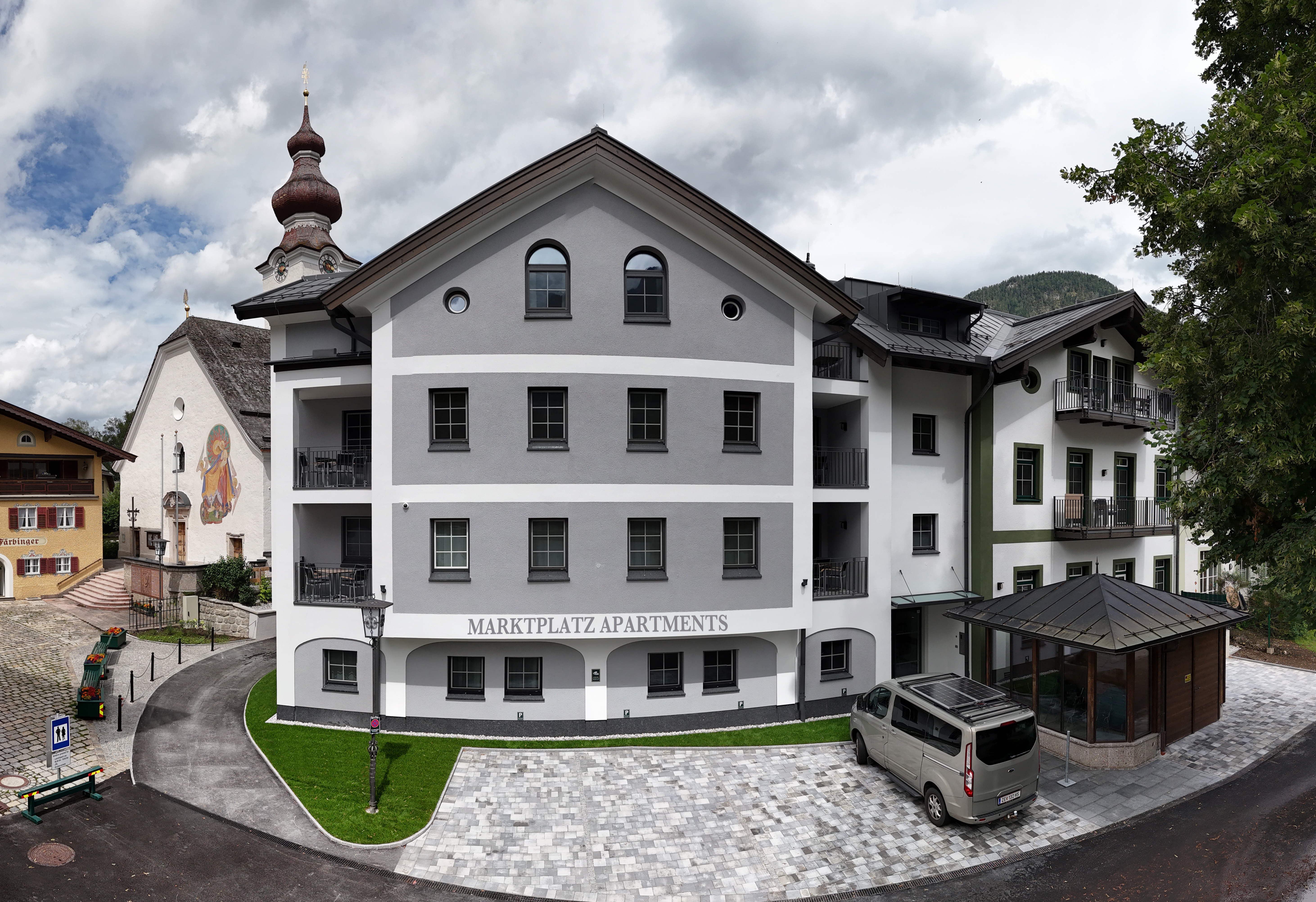 Außenansicht der Marktplatz Apartments in Lofer