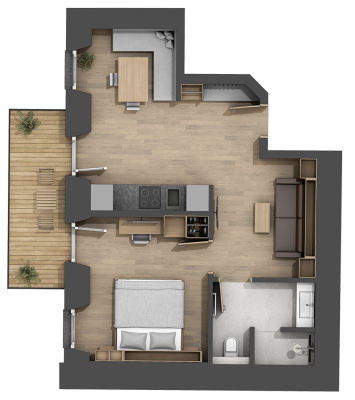 Grundriss der Ferienwohnung 8
