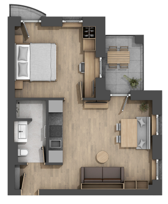 Grundriss der Ferienwohnung 5 oder 11
