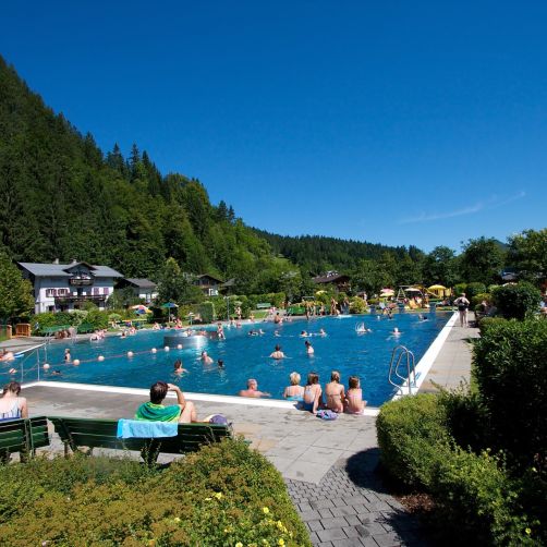 Steinbergbad Lofer im Sommer