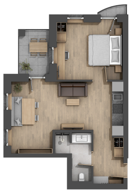 Grundriss der Ferienwohnung 10